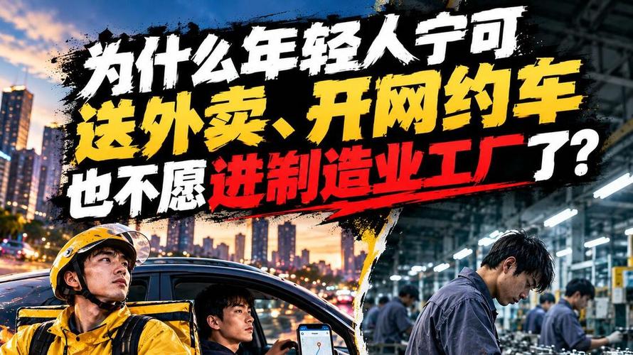 为什么年轻人宁可送外卖,开网约车,也不愿进制造业工厂了?